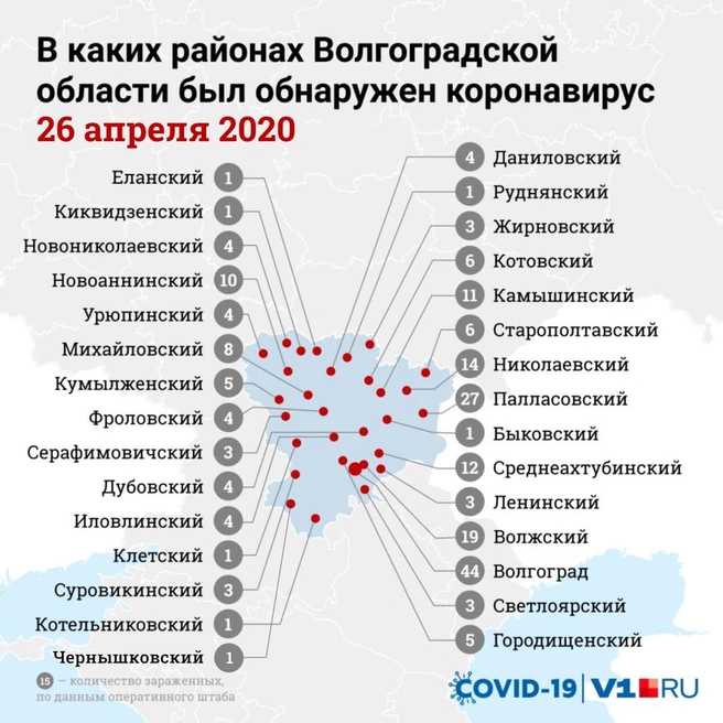 28 районов уже инфицированы | Источник: Петр Гнидин