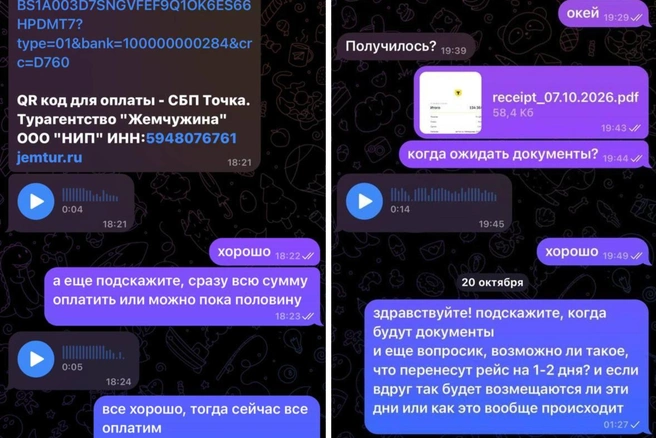 Последнее сообщение девушки Романа в чате с Ольгой так и осталось без ответа | Источник: Читатель 59.RU
