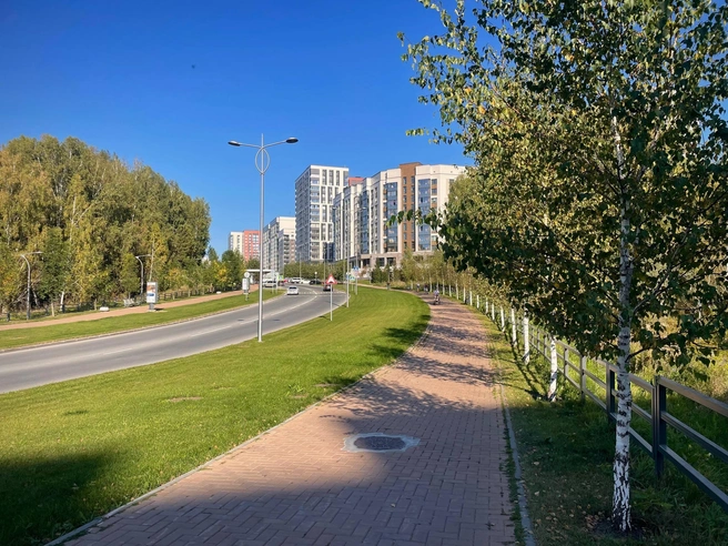 Идем прямо до улицы Рассветной, у овощных киосков сворачиваем налево, во дворы | Источник: Алёна Золотухина / NGS.RU 
