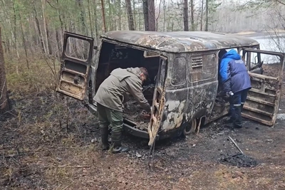 Три рыбака сгорели в автомобиле в Югре