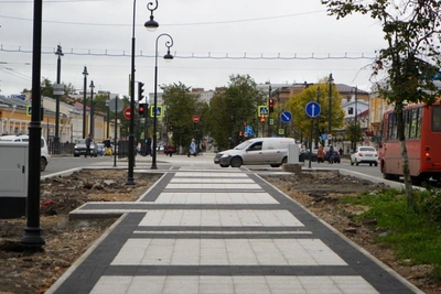 Аллея на улице Мира в Вологде готова к открытию в сентябре