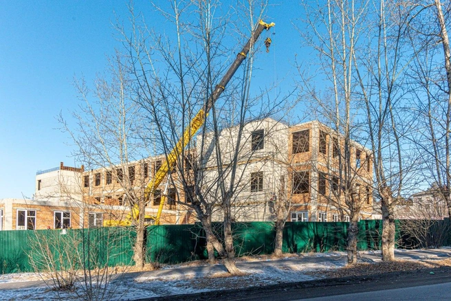 Детсад на Новобульварной в феврале 2024-го | Источник: Олег Фёдоров / CHITA.RU