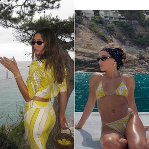 Core недели: носим принты в стиле 70-х, как костюм Хейли Бибер от Emilio Pucci