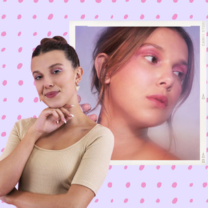 Розовые стрелки и синие тени: 13 самых красивых весенних макияжей Милли Бобби Браун