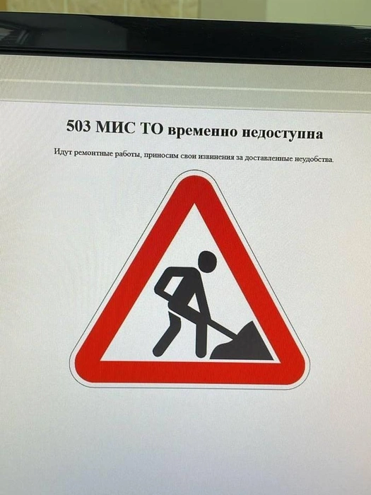 Такая картинка высвечивается, если система не работает | Источник: источник из медицинской сферы