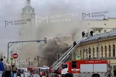 Пожар в баре «Подозрительные лица» в центре Москвы