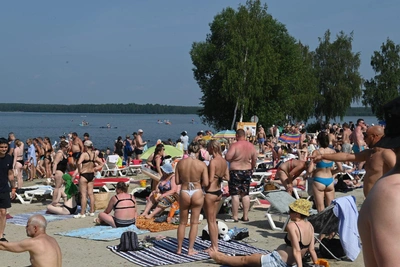 Пляжи Екатеринбурга оккупированы из-за жары