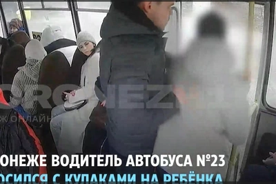 Full video emerges showing minibus driver attacking child in Voronezh