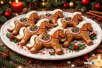 Пряничные лошадки. Такие можно печь хоть все новогодние каникулы  | Источник: Сергей Уланов / NGS.RU