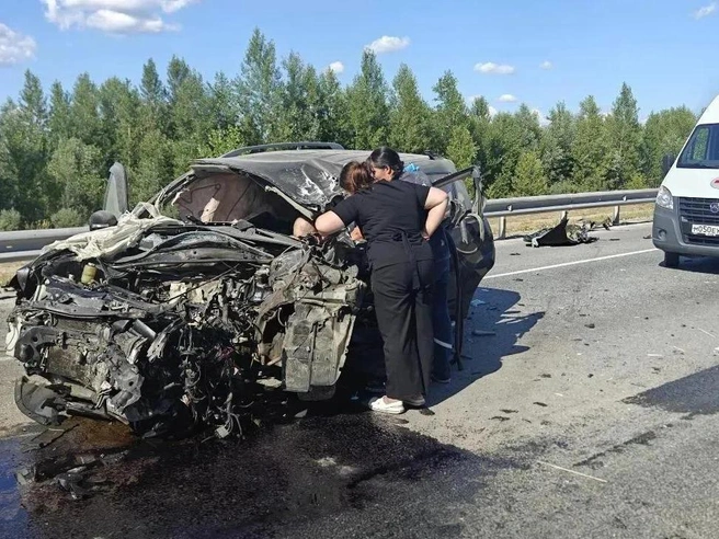 Водитель Mitsubishi скончался на месте аварии | Источник: Госавтоинспекция Новосибирской области