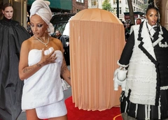 Как звезды прячут перед Met Gala свои наряды: Doja Cat в одном полотенце и еще 11 обсуждаемых образов