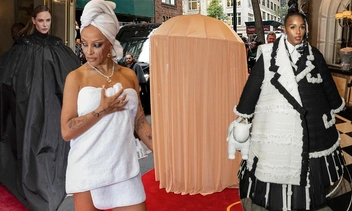 Как звезды прячут перед Met Gala свои наряды: Doja Cat в одном полотенце и еще 11 обсуждаемых образов