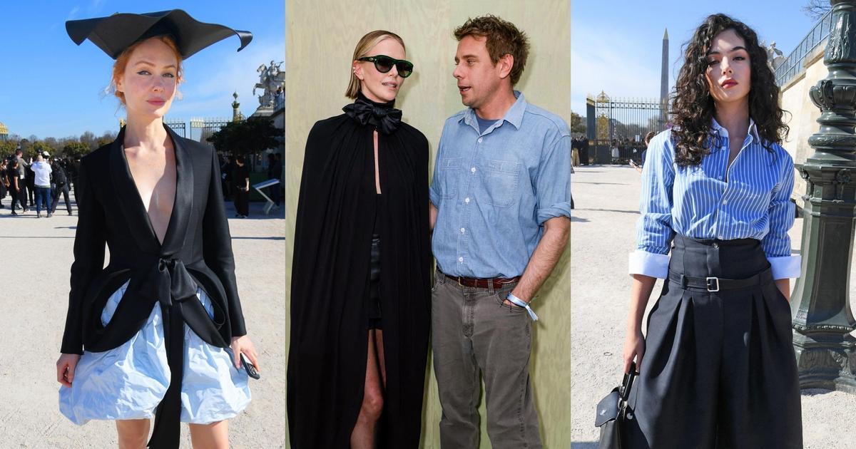 Дива Собчак, Карпуть в подиумном луке и совсем взрослая Кассель прогулялись по саду Тюильри на шоу Dior