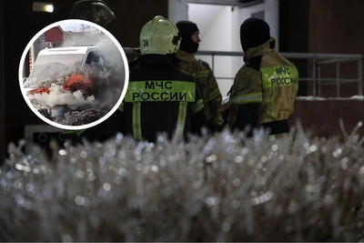 Маршрутка загорелась в Солнечном: опубликовано видео с пожаром