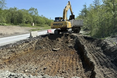 Восстановлено земляное полотно и разобран временный мост на Охотской трассе