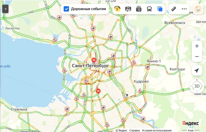 Пробки в Петербурге резко выросли. Водители на КАД ждут | www.fontanka.ru