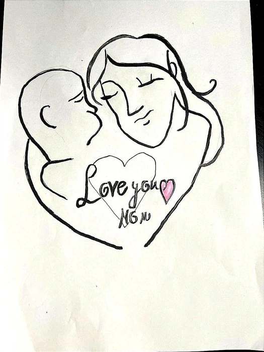 Найдете три сердечка на рисунке? | Источник: читательница 63.RU