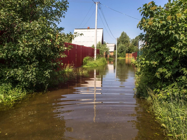 Иногда жители сами строят каналы для отвода воды | Источник: Ольга Бурлакова / NGS.RU