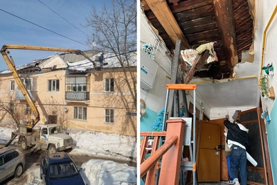 В Балатово снег провалил крышу многоквартирного дома