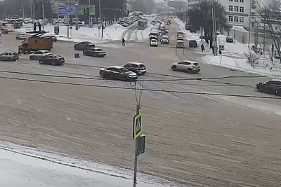 Трамвай сломался возле Аграрного университета в Уфе