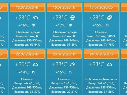 Ночные температуры в Новосибирске ожидаются в пределах +13…+16 градусов | Источник: iul.u-zonta.ru