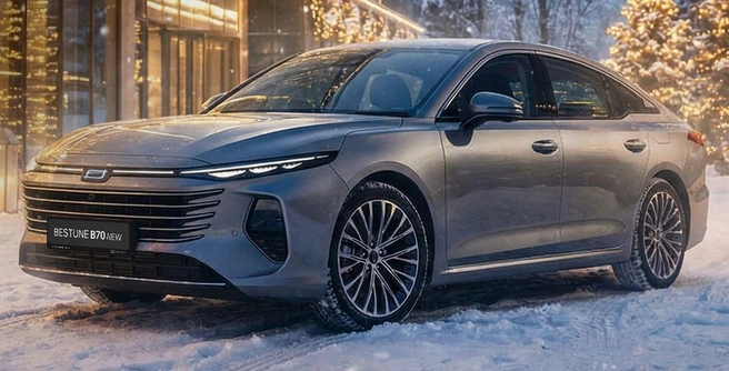 Bestune B70 имеет любопытный форм-фактор: это крупный лифтбэк, нечто среднее между Skoda Octavia и Kia K5 | Источник: пресс-служба компании Bestune