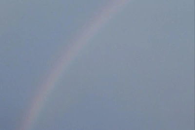 Winter Rainbow and Aurora in Leningrad Region