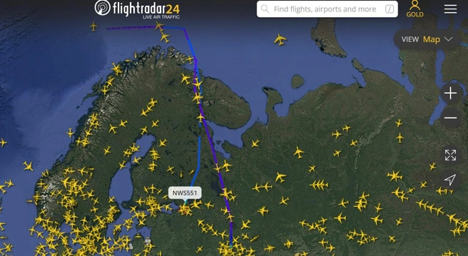 Источник: flightradar24.com