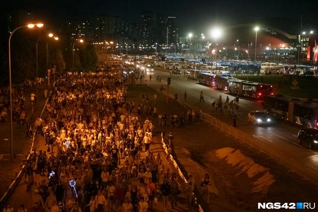 После мероприятия в областной столице жителей будут развозить по всем районам города | Источник: Максим Серков / NGS42.RU