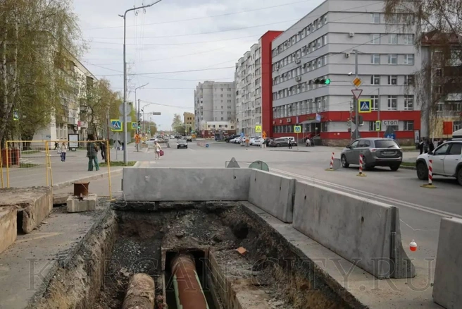 В Кургане перекроют для движения участок центральной улицы | Источник: t.me/kurgancityru