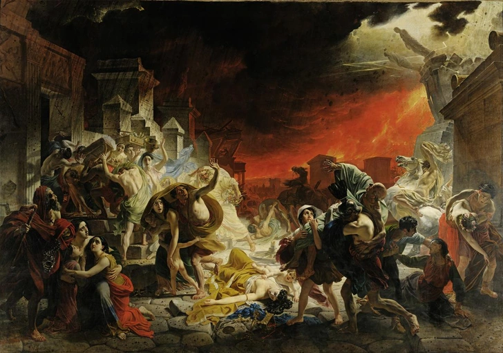 Карл Брюллов «Последний день Помпеи», 1833 | Источник: Государственный Русский музей