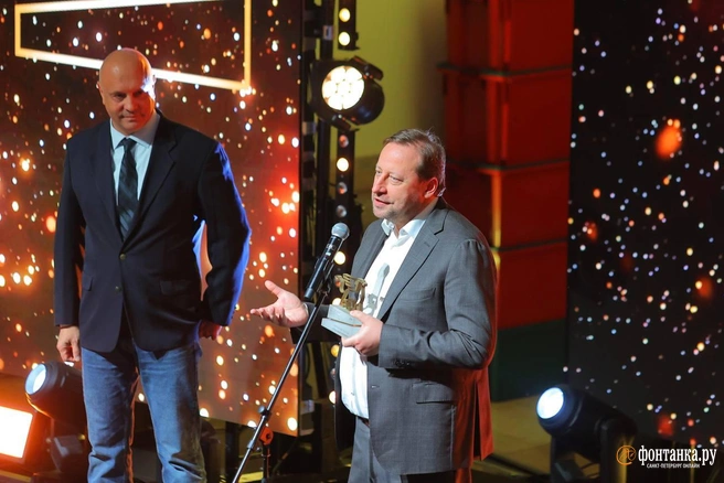 Актер Аркадий Шароградский и директор управляющей компании «Citytel Group» Андрей Петелин