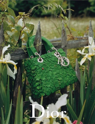 Сумка Lady Dior с клевером 