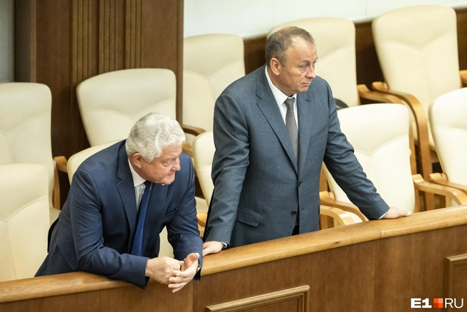 Приехал и министр общественной безопасности Александр Кудрявцев | Источник: Владислав Лоншаков / E1.RU