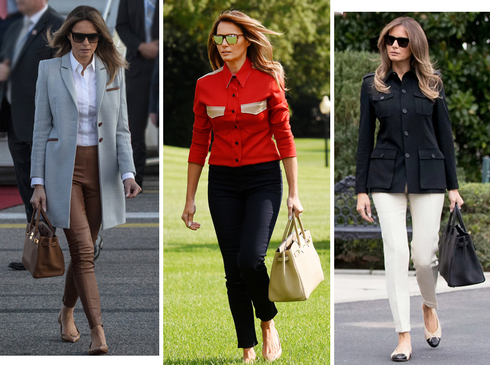 Во сколько оценивается коллекция сумок Birkin Мелании Трамп? | marieclaire.ru