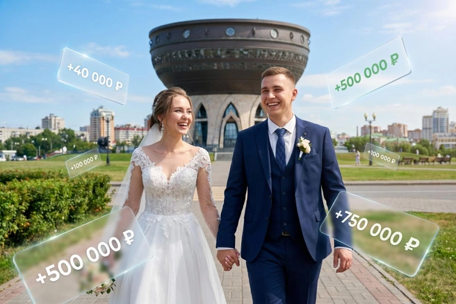В Казани в 2025 году заключено свыше 11 тысяч браков | Источник: Лина Саитова/ 116.RU, Серафима Пантыкина / Городские порталы