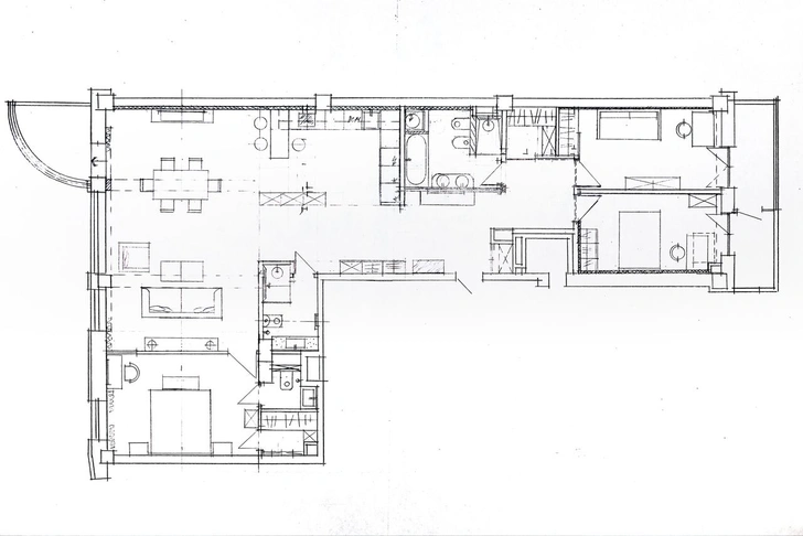 Эклектичная квартира 150 м² с видом на реку в Минске