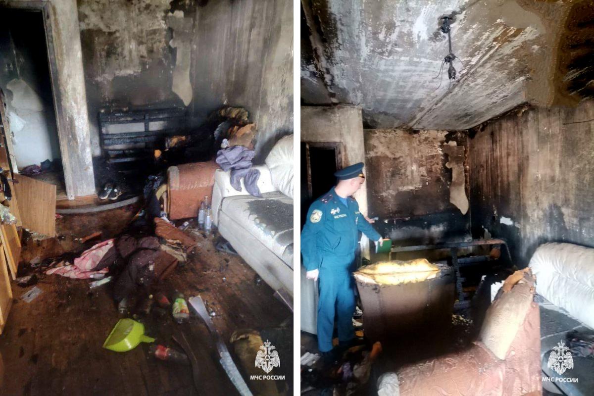 В Уфе мужчина умер в больнице после пожара в своей квартире