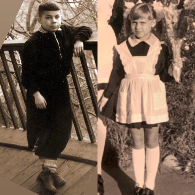 Олег Газманов из Калининграда и Марина Муравьева из Воронежа&nbsp;— первоклассники | Источник: личная страница Марины Газмановой во «ВКонтакте» / Vk.com