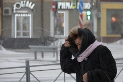 Сильная метель обрушилась на Омск в марте