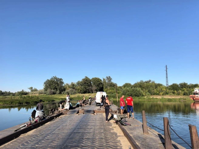 На месте исчезновения мальчика работают водолазы | Источник: t.me/vlg_crime