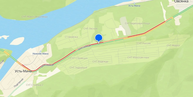 Здесь красноярцев и застал врасплох ливень | Источник: 2GIS