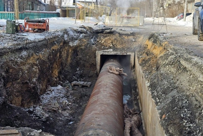 В Кургане отключили отопление из-за утечки на магистрали