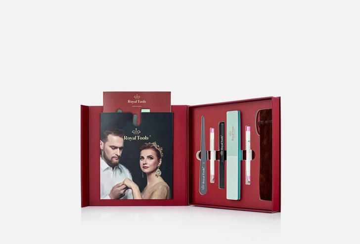 Royal Tools Королевский набор для маникюра Royal Manicure Set бордо