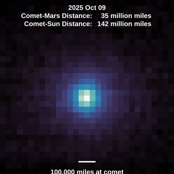 Точно не корабль пришельцев: в NASA показали новые снимки межзвездной кометы 3I/ATLAS