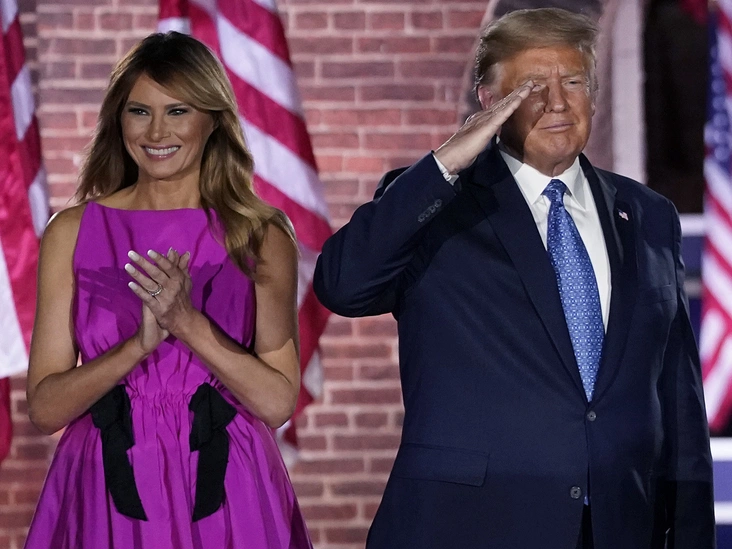 Мелания и Дональд на виртуальном национальном съезде республиканцев, 26 августа 2020