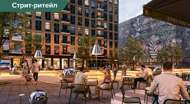 Всего, согласно генплану, в Южной Ботанике запроектировано более 15&nbsp;000 кв. м стрит-ретейла, где разместятся около 150 магазинов и салонов услуг | Источник: «Гринвич недвижимость»