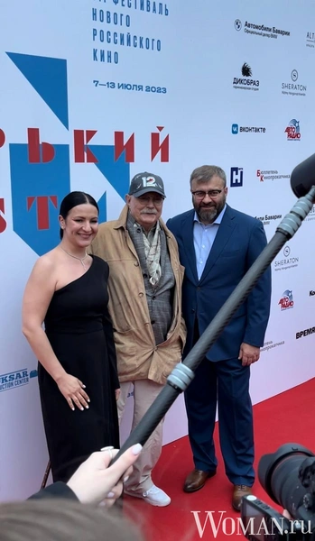 Оксана Михеева, Никита Михалков и Михаил Пореченков