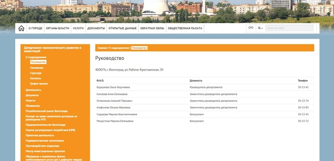 Анна Елисеева все еще работает в департаменте экономического развития мэрии | Источник: администрация Волгограда