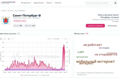 В Петербурге сбои мобильного интернета